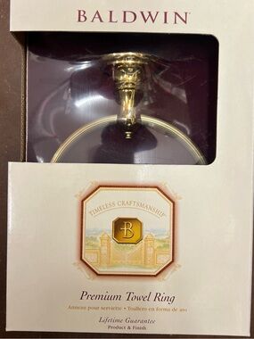 baldwin Gold Towel Ring